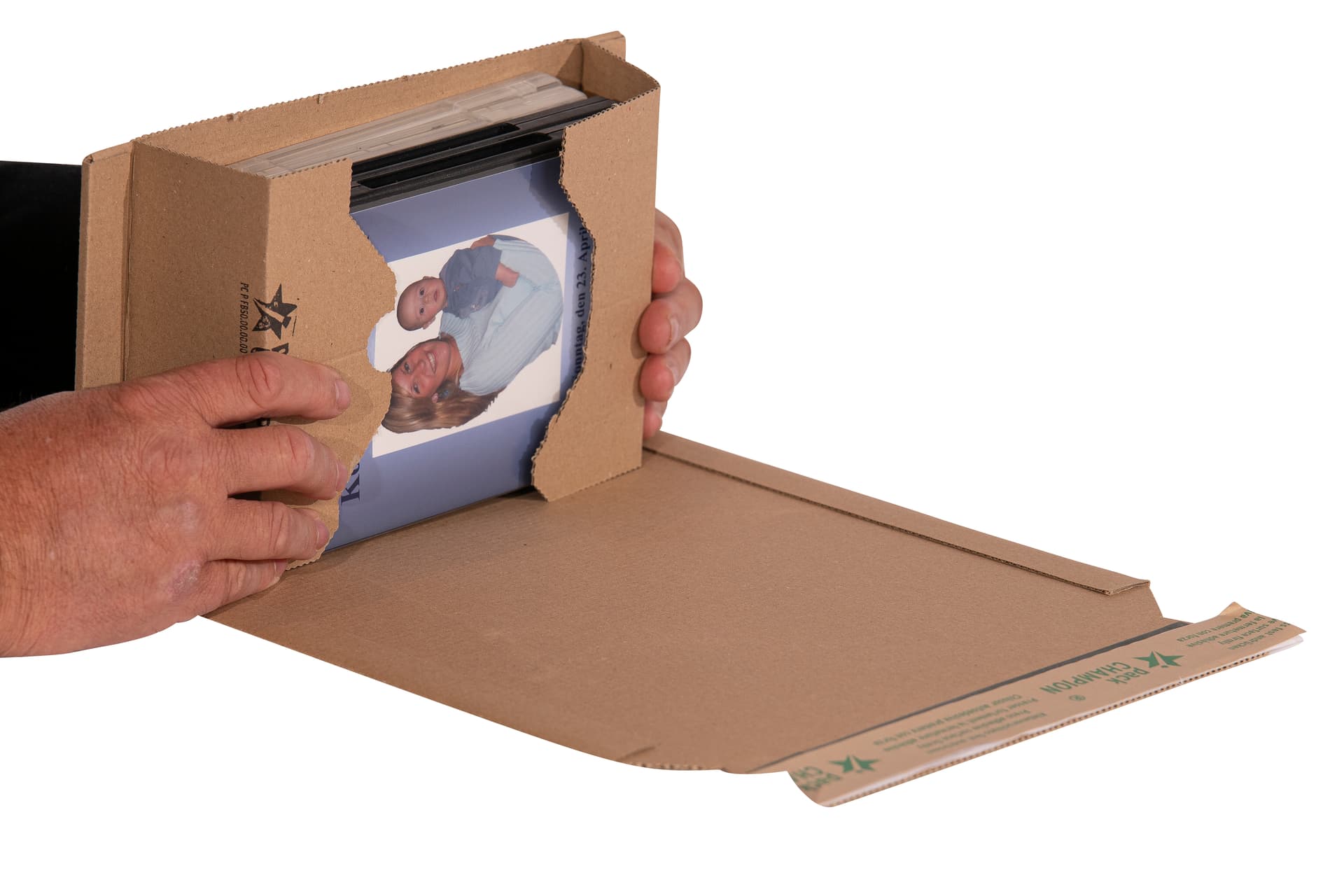 Wickelverpackung DIN A5 seitliche Packgutaufnahme massiv 217x155x60 7