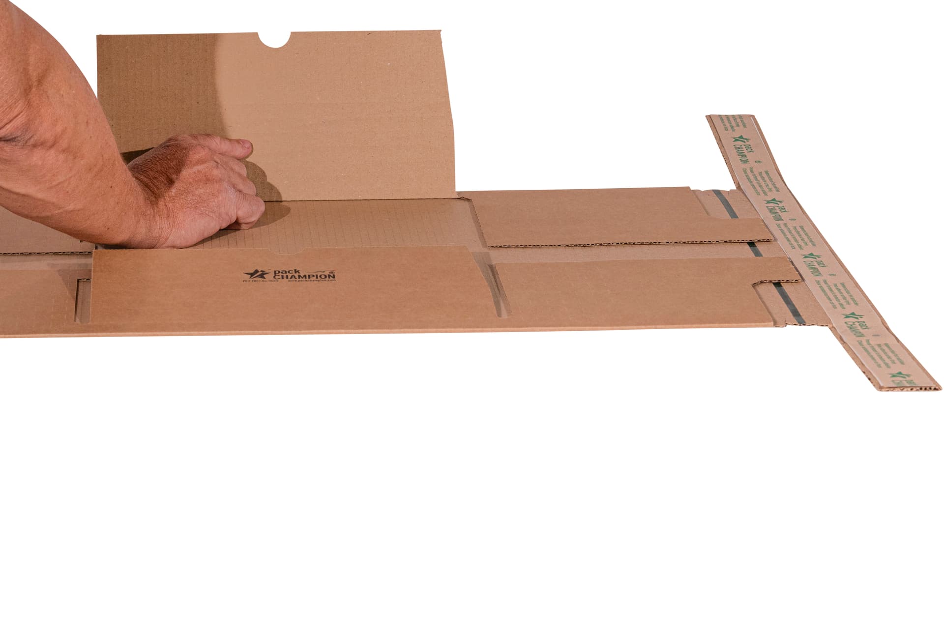 Wickelverpackung Ordner zentrale Packgutaufnahme SUPERSAFE 320x290x80 5