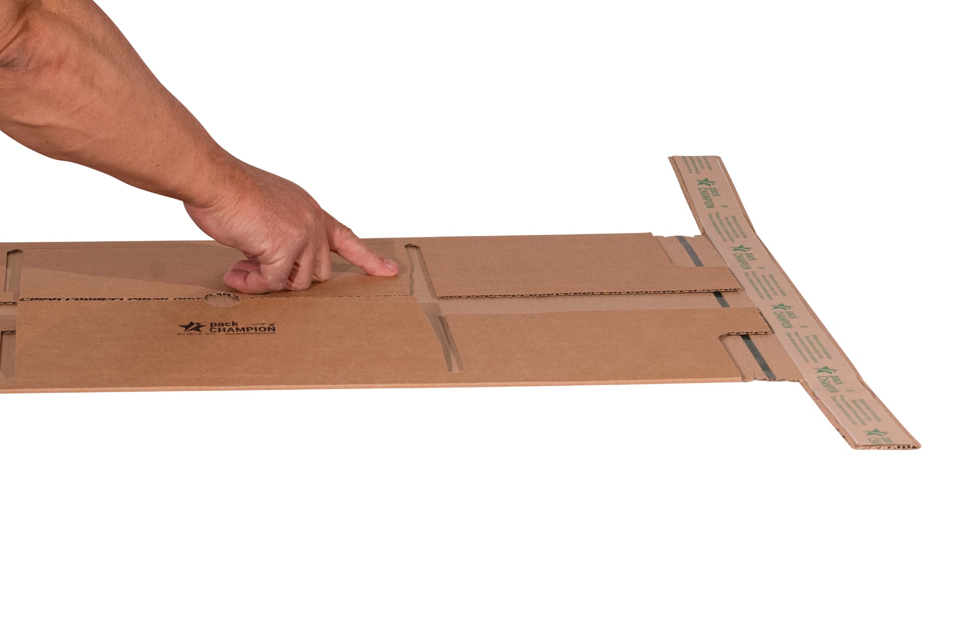 Wickelverpackung Ordner zentrale Packgutaufnahme SUPERSAFE 320x290x80 4