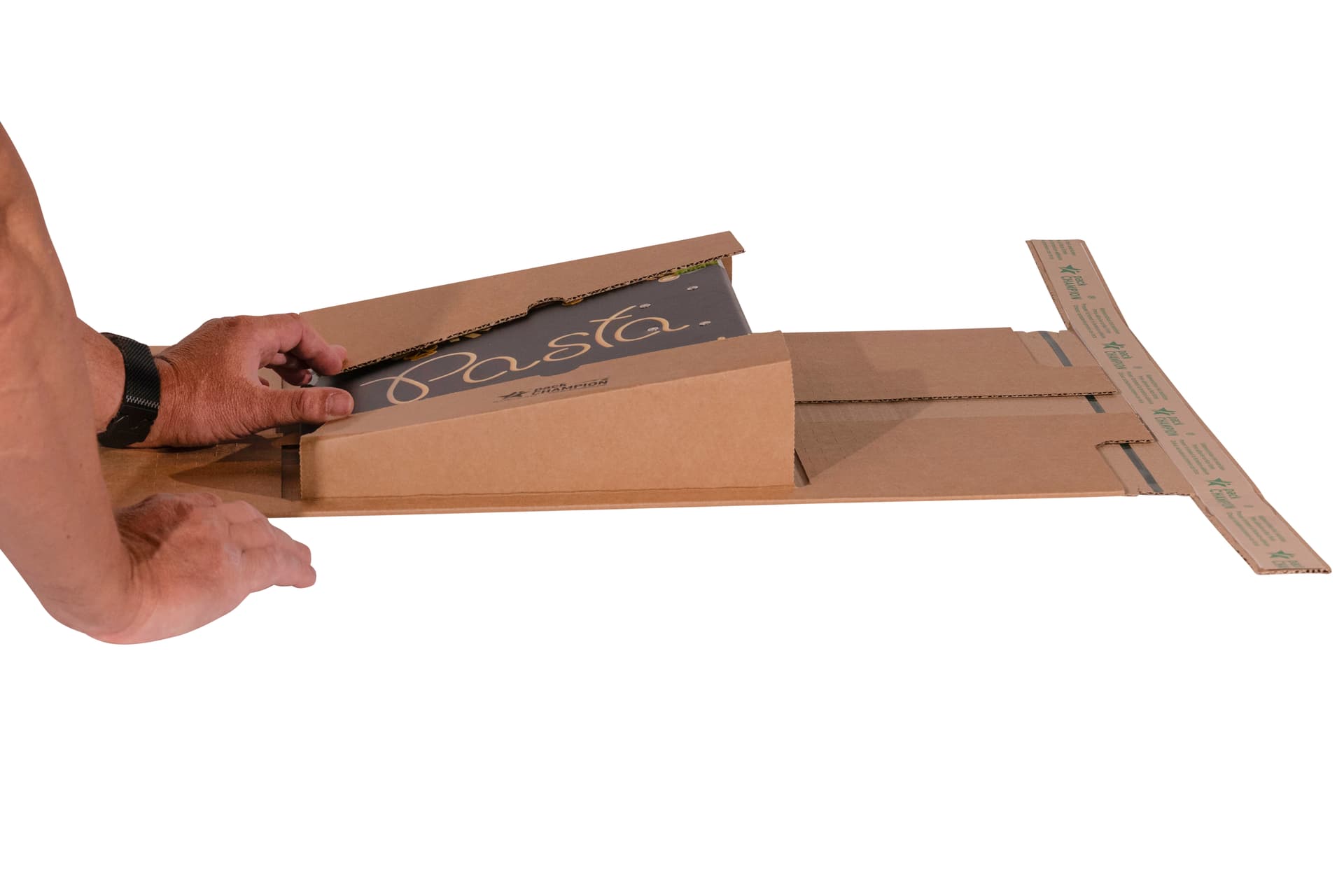 Wickelverpackung Ordner zentrale Packgutaufnahme SUPERSAFE 320x290x80 2