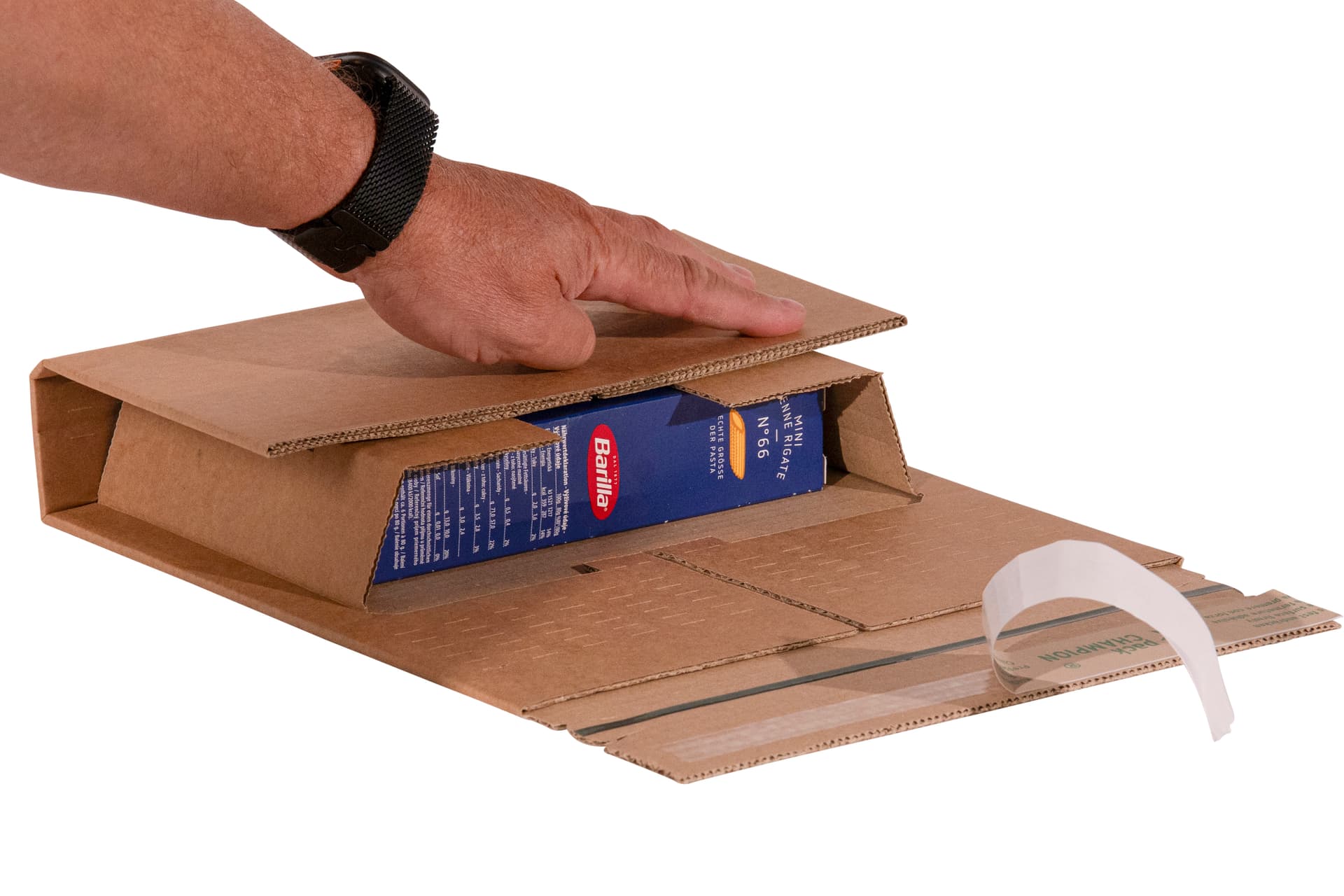 Wickelverpackung zentrale Packgutaufnahme 6