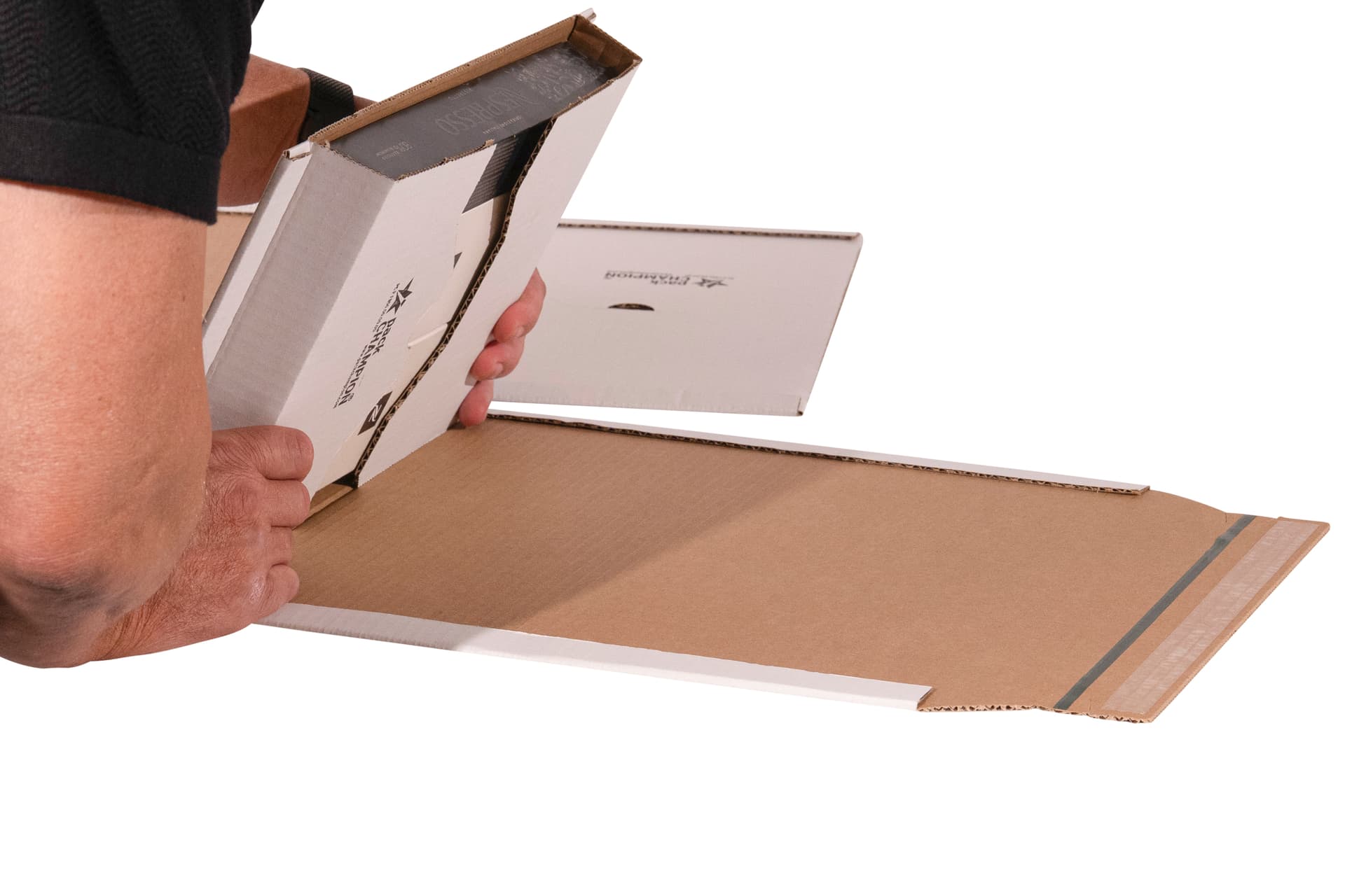 Wickelverpackung DIN A4 weiß 300x220x80 4