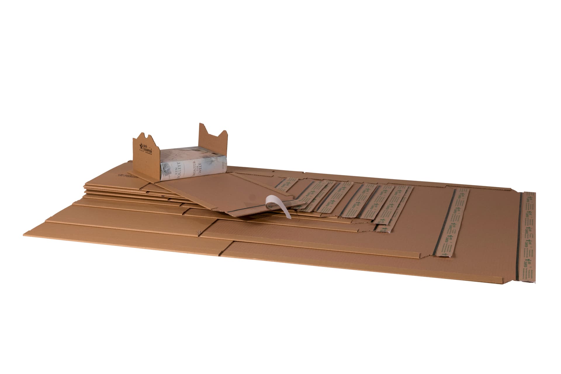 Wickelverpackung seitliche Packgutaufnahme