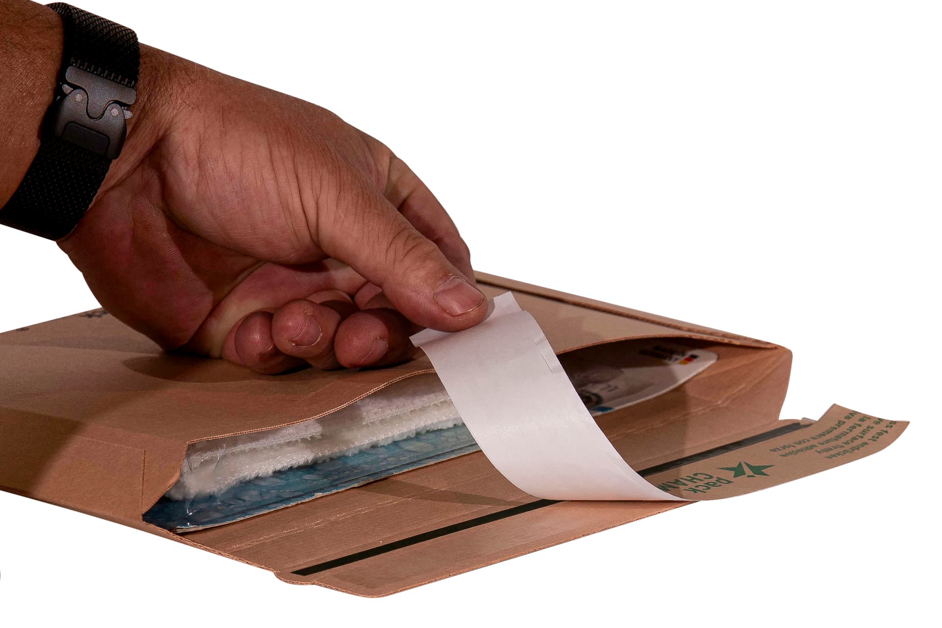 Versandtasche quer braun 3