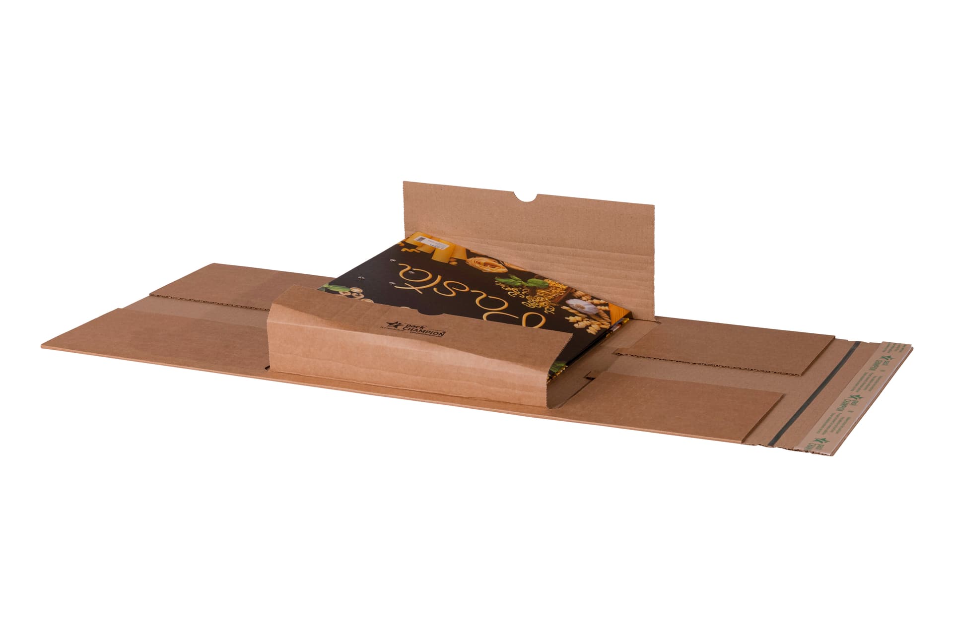 Wickelverpackung Ordner zentrale Packgutaufnahme 350x320x80